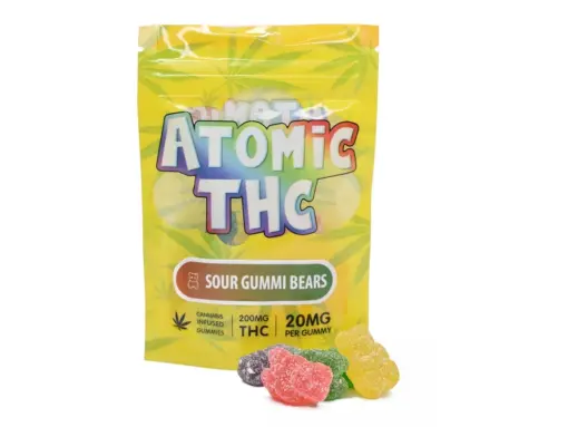 Atomic THC Gummies (200mg) - Sour Fruity's