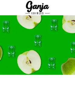 Alternative view of Ganja Bears (150mg THC) - Green Apple