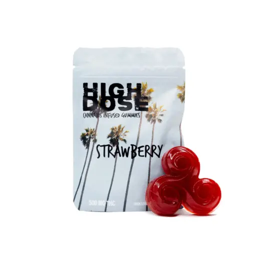 High Dose Gummies 500mg - Strawberry