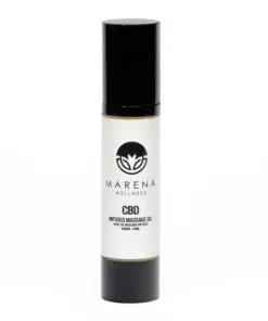 Discover deep relaxation with Marena Wellness Infused CBD Massage Oil (300mg), a soothing blend of premium plant-based oils and cannabidiol designed to nourish your body and calm your mind. Crafted with safflower, sweet almond, grape seed, sesame, avocado, and hemp seed oils, this formula delivers hydration and a silky-smooth glide, making every massage feel effortless. Enhanced with vitamin E, lavender essential oil, and limonene, it promotes skin vitality while easing away tension.