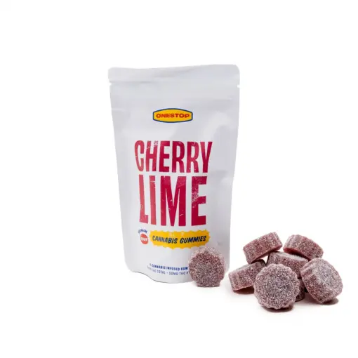 One Stop THC Gummies 500mg - Cherry Lime