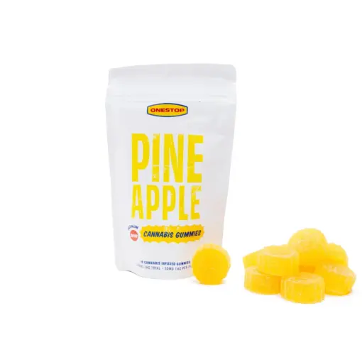 One Stop THC Gummies 500mg - Pineapple