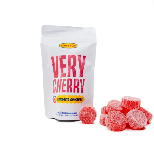 One Stop THC Gummies 500mg - Very Cherry