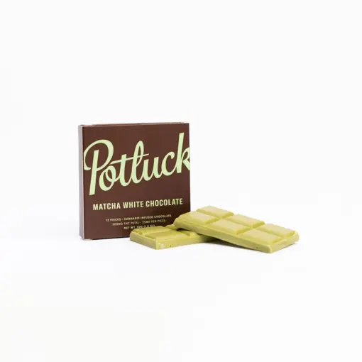 Potluck Chocolate 300mg - Matcha White Chocolate