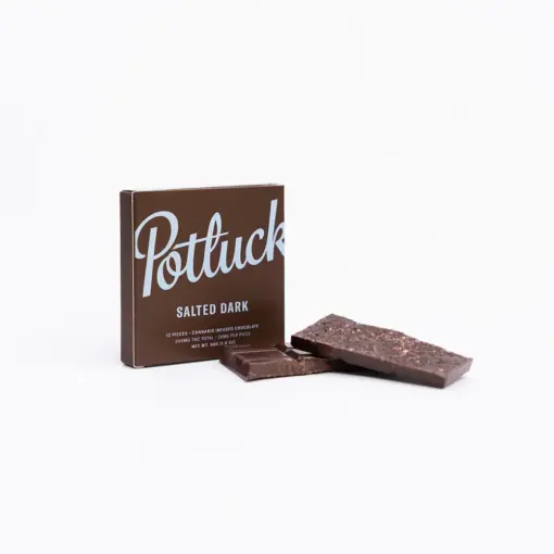Potluck Chocolate 300mg - Salted Dark Chocolate