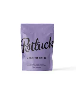 Potluck 1:1 Gummies 200mg - Grape