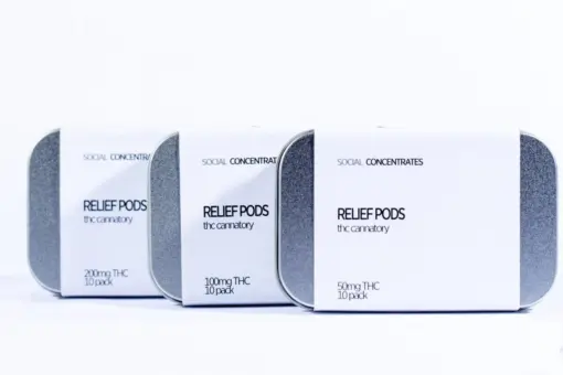 Social - Relief Pod THC Suppositories (100mg)