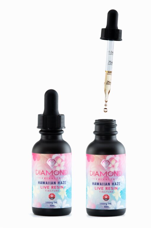 Diamond THC Tinctures 1000mg - Hawaiian Haze (Live Resin)