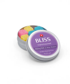 Alternative view of Bliss - THC Gummies (250mg) - Tropical Assorted