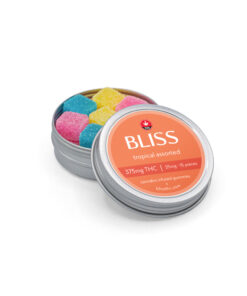 Alternative view of Bliss - THC Gummies (375mg) - Tropical Assorted
