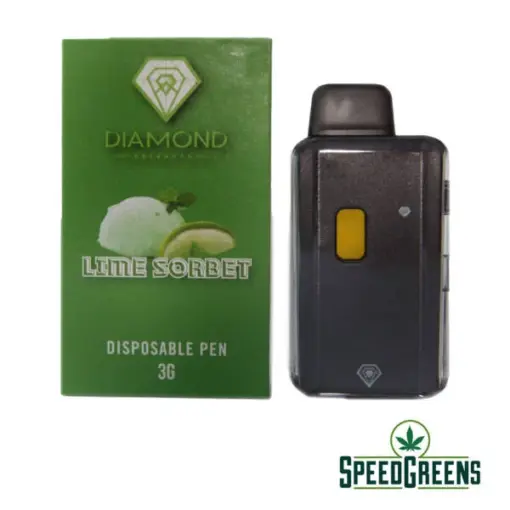 Diamond Disposable Vapes 3g - Lime Sorbet (Indica)