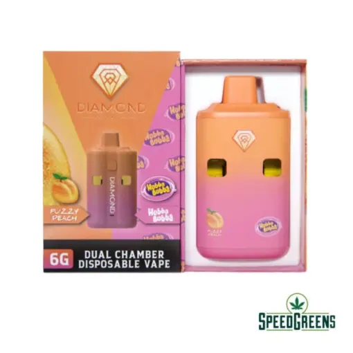Diamond Dual Vapes 6g - Fuzzy Peach x Hubba Bubba