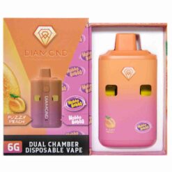 Diamond Dual Vapes 6g - Fuzzy Peach x Hubba Bubba