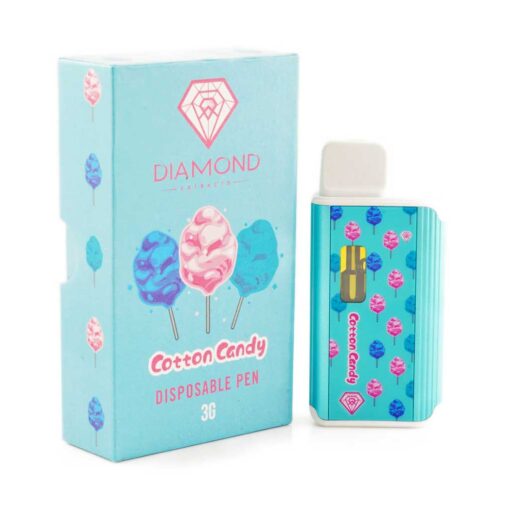 Diamond Disposable Vapes 3g - Cotton Candy (Indica): Sweet, smooth, and deeply relaxing indica vibe