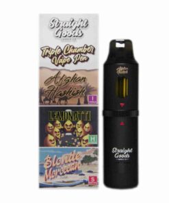 Straight Goods 9g Triple Chamber Vape - Afghan Hashish + Lemonatti + Blonde Moroccan