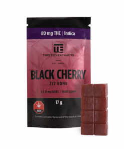 Twisted Extracts - Jelly Bombs 80mg - Black Cherry (Indica)