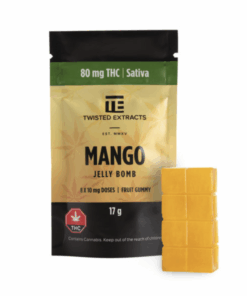Twisted Extracts - Jelly Bombs 80mg - Mango (Sativa)