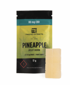 Twisted Extracts - Jelly Bombs 80mg - Pineapple (CBD)