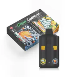Taste the citrus spectrum with Lemon Meringue and Orange Freeze in one pen. Green Supreme’s 6g dual chamber vape combines sweet, zesty flavours with smooth, potent effects, crafted by one of BC’s most trusted extract companies.