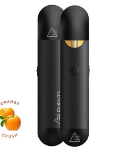 Bursting with bold citrus flavor, the Elements Ultra Candy 2ml Orange Crush Pen delivers smooth vapor, premium distillate, and 3X the hit with its Nitro button.
