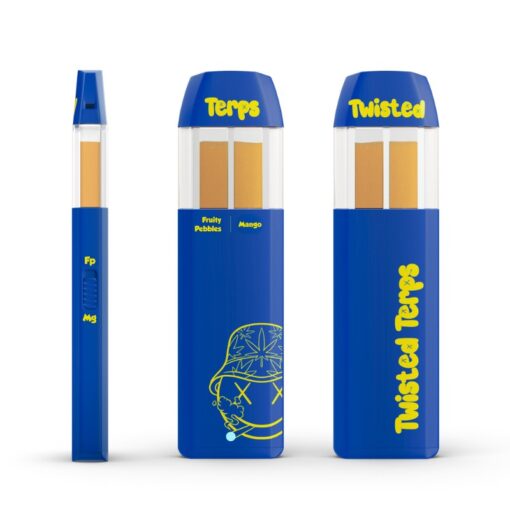 Taste the fun with sweet Fruity Pebbles or switch to juicy Mango in this dual-chamber vape. Two flavors, one smooth experience.