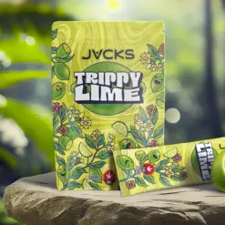 Punchy lime flavor meets powerhouse potency. JACKS Trippy Lime 1000mg THC Drink Mix delivers 10 sachets at 100mg each, with fast-acting effects in just 10–15 minutes.