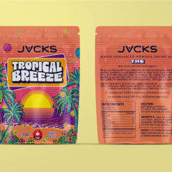 Escape to the tropics with JACKS Tropical Breeze 100mg THC Drink Mix. Each pack includes 10 sachets at 10mg THC each, delivering fast-acting effects in just 10–15 minutes.