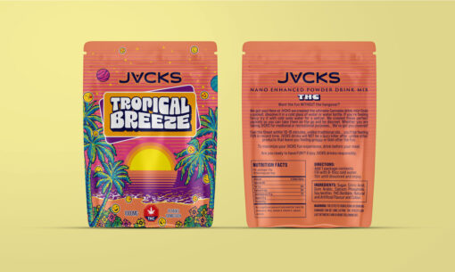 Escape to the tropics with JACKS Tropical Breeze 100mg THC Drink Mix. Each pack includes 10 sachets at 10mg THC each, delivering fast-acting effects in just 10–15 minutes.