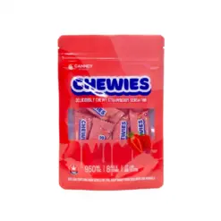 Canndy Edibles THC High Chews bring bold flavor and a powerful high in every bite. These chewy, fruity treats are perfect for kicking back, getting creative, or sharing with friends. Sweet, strong, and seriously smooth—each Strawberry Chewie delivers 120mg of THC in a fruity, melt-in-your-mouth bite.
