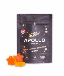 Apollo Shooting Star Gummies are crafted locally in British Columbia with precision and care. Each batch is made with high-quality THC oil and natural flavors to deliver a tasty, consistent edible experience.