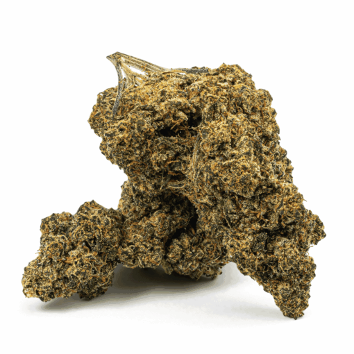 Blackout OG is a rare, heavy-hitting indica-dominant hybrid (70/30) known for its intense body high and powerful couch-lock effects, making it perfect for nighttime use.