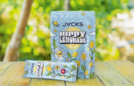 Big buzz, bold flavor. JACKS Hippy Lemonade 1000mg THC Drink Mix packs 10 sachets at 100mg THC each for serious, fast-acting fun in just 10–15 minutes.