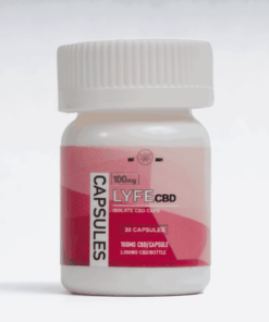 Lyfe CBD Capsules deliver 100 mg of full-spectrum CBD per capsule, offering a potent dose for pain relief, inflammation, stress, and overall wellness.