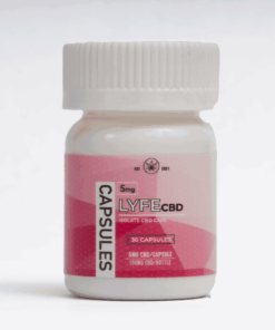 Lyfe CBD Capsules deliver 5 mg of full-spectrum CBD per capsule, offering a potent dose for pain relief, inflammation, stress, and overall wellness. Infused with coconut extract for enhanced absorption, these capsules harness the entourage effect of cannabinoids, terpenes, and flavonoids while containing less than 0.3% THC-so you get maximum benefits without the high.