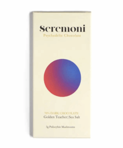 Seremoni Psilocybin Chocolate Bar (3000mg) - Sea Salt A masterful blend of fair trade organic cocoa, sea salt and Golden Teacher mushrooms.  Aromatic and complex flavour profile.  Tempered chocolate in easy to use bar.