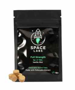 Space Labs - Chewable Sweet Mushroom Tabs - Full Strength (Vanilla Mint, 5g) offers a refined, next-level psilocybin experience-crafted for those who want depth, clarity, and intensity without compromise.