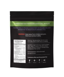 Experience the cherry-charged power of Twisted Extracts' Cherry Blast - a high-octane, full-spectrum sativa gummy designed for seasoned explorers of the elevated mind. With a staggering 1200mg THC per pack (that’s 12 x 100mg fully infused sour gummies), this isn’t just a treat - it’s a trip.