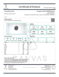 Alternative view of UAYA Tinctures 1500mg - CBD Sleep Isolate