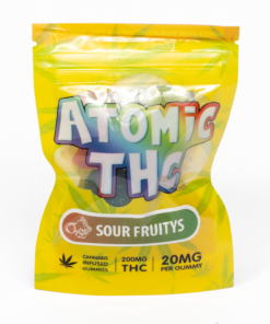 Atomic THC Gummies (200mg) - Sour Fruity's
