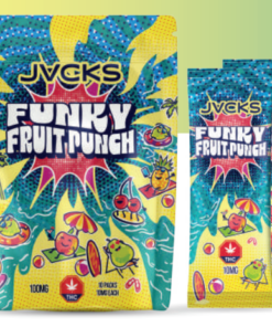 JACKS THC Powder Drink Mix - Funky Fruit Punch 500mg