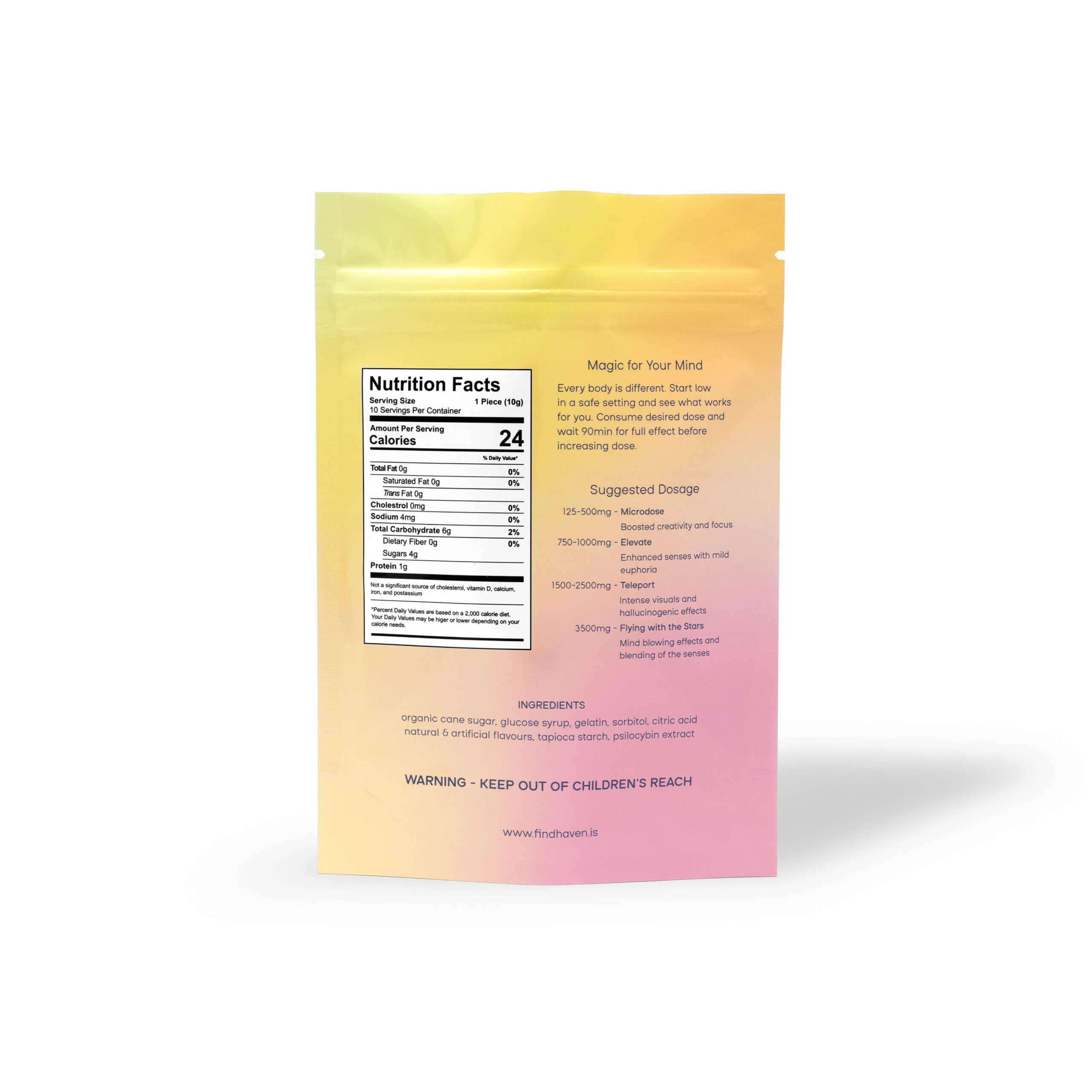 Haven - Psilocybin Gummies - Cherry & Lemonade (5000mg) - Image 2