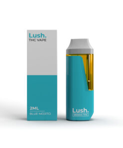 Lush - Discreet THC Disposable Vape (2 Grams) - Blue Mojito (Hybrid)