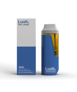 Lush - Discreet THC Disposable Vape (2 Grams) - Sour Patch x Blue Raspberry (Hybrid)