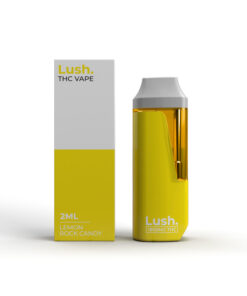 Lush - Discreet THC Disposable Vape (2 Grams) - Lemon Rock Candy (Hybrid)