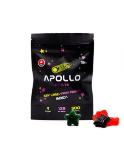Apollo - Shooting Star Gummies (500mg) - Key Lime / Fruit Punch (Indica)