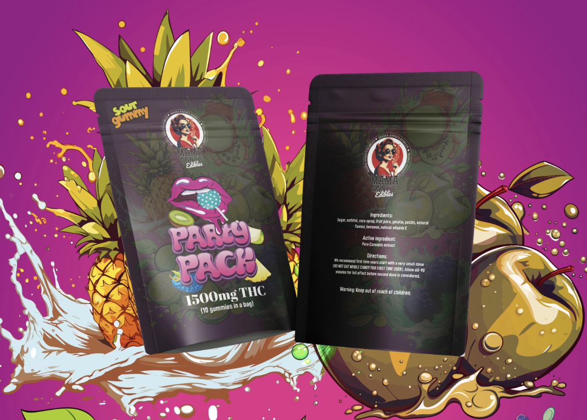 Mama Anne's Edibles 1500mg - Party Pack Gummy (THC)