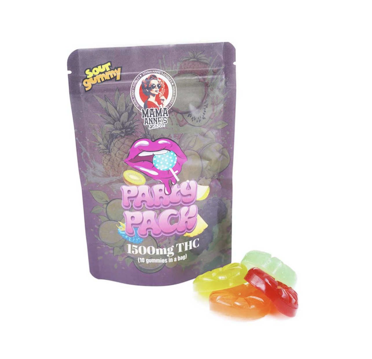 Mama Anne's Edibles 1500mg - Party Pack Gummy (THC) - Image 3