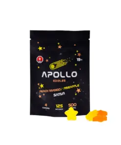 Apollo - Shooting Star Gummies (500mg) - Peach Mango / Pineapple (Sativa)