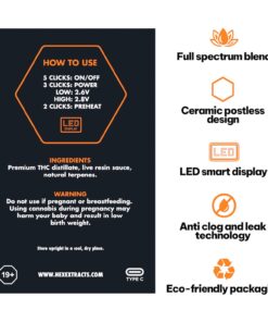 Alternative view of Hex Extracts Live Resin 2g Vape - Tangerine Dream (Sativa)