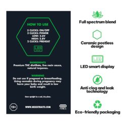 Alternative view of Hex Extracts Live Resin 2g Vape - Alien Fuel (Hybrid)